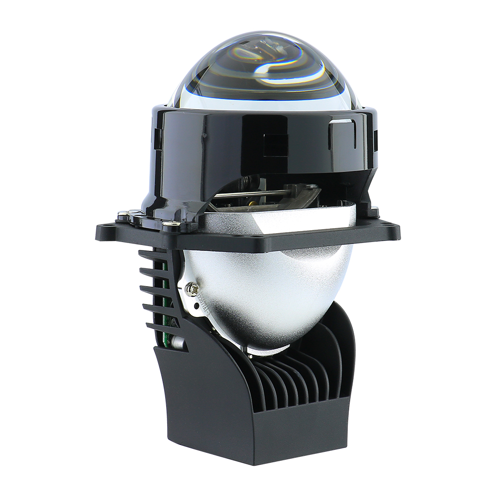 Proyector Bi-LED V1 serie Venus de 3,0 pulgadas para retrofit de faros, con doble reflector y doble fuente LED