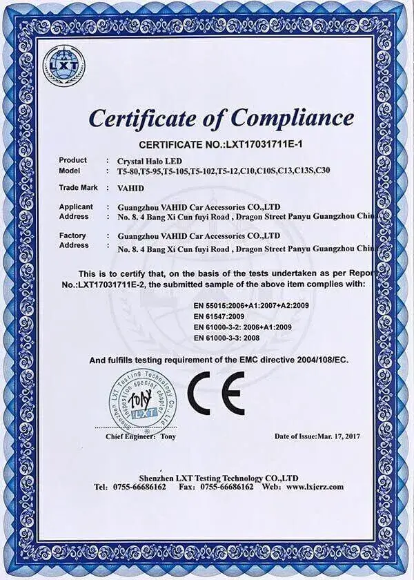 Crystal Halo LED — CE