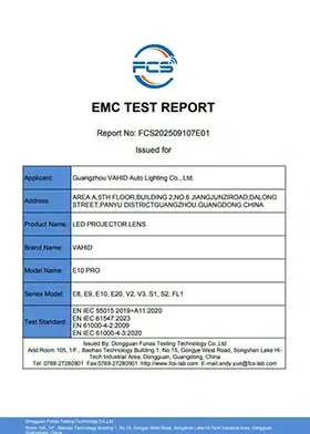 Informe de pruebas de compatibilidad electromagnética (EMC) del E10 PRO