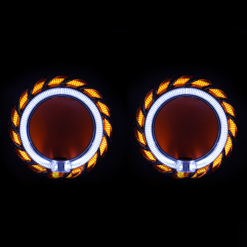 Cubierta LED con efecto cristal C13 para proyector de 2,5 pulgadas