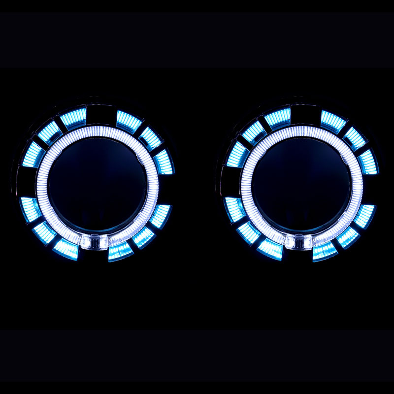 Cubierta LED con efecto cristal C14 para proyector de 3,0 pulgadas