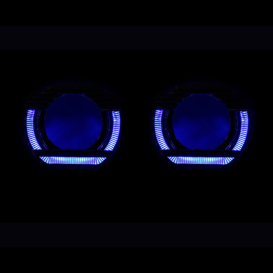 Cubierta LED con efecto cristal C22 para proyector de 2,5 pulgadas