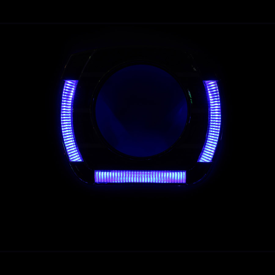 Cubierta LED con efecto cristal C23 para proyector de 3,0 pulgadas