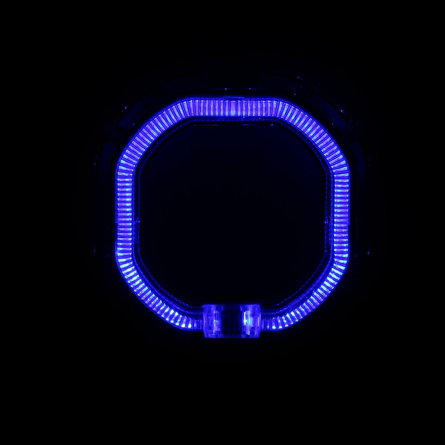 Cubierta LED con efecto cristal C28 para proyector de 2,5 pulgadas