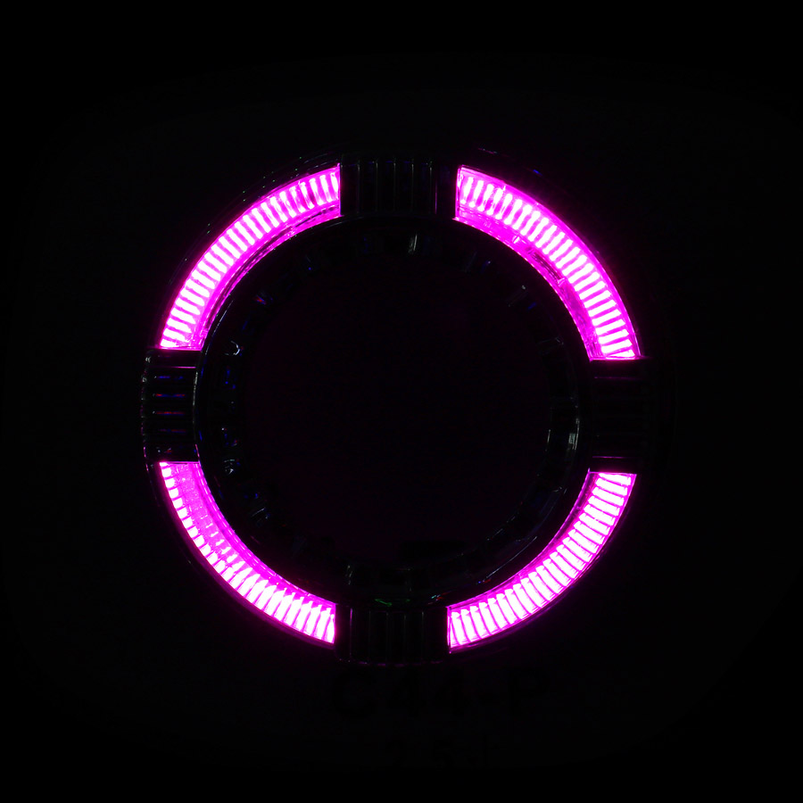 Cubierta LED con efecto cristal C44 para proyector de 2,5 pulgadas