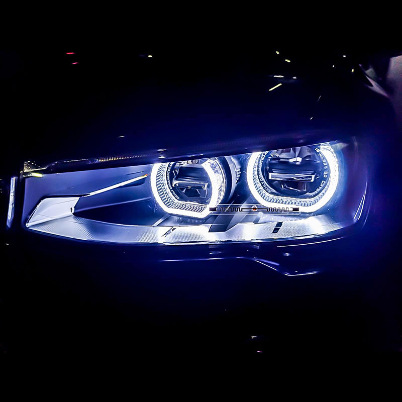 Cubiertas VAHID i8-U30 de 3,0 pulgadas con ojos de ángel 5D y aros halo para retrofit de faros