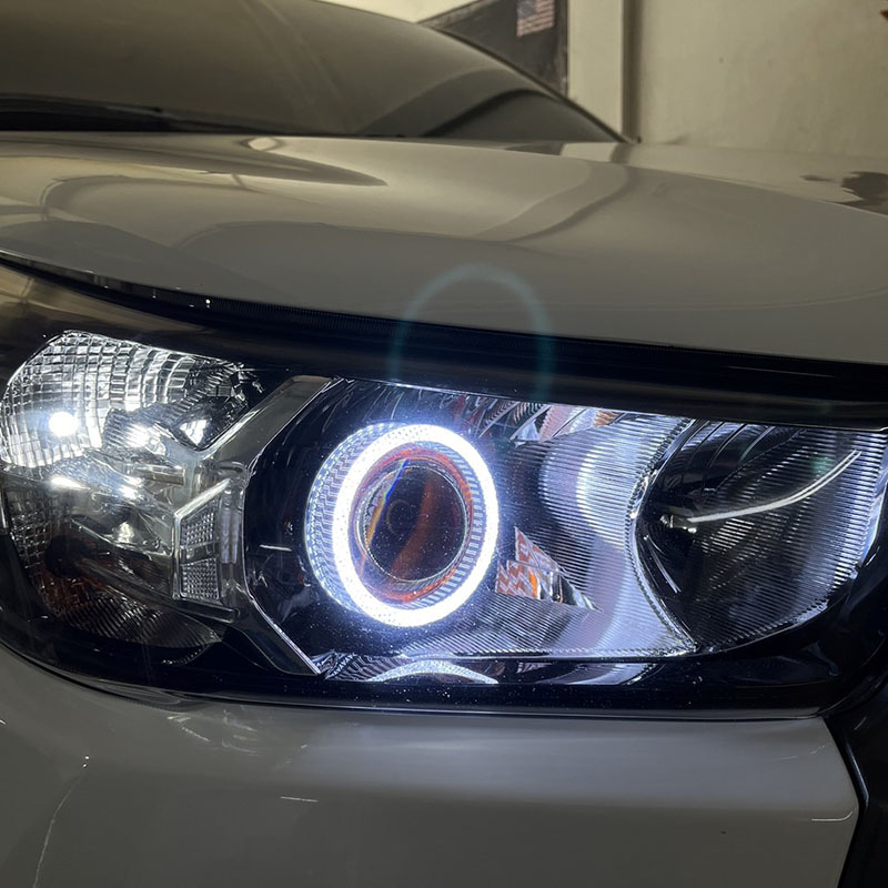 VAHID i5-100 con ojos de ángel 5D: cubiertas para proyectores de 3,0 pulgadas con aros halo