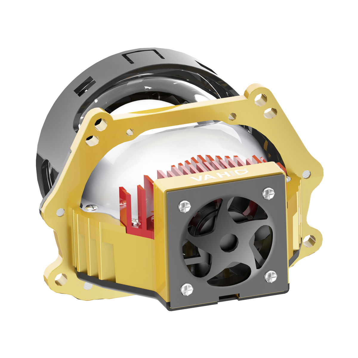 Proyector LED VAHID E10 Pro-Y de 3,0 pulgadas: alta luminosidad, doble reflector y diseño compacto para distintas condiciones climáticas