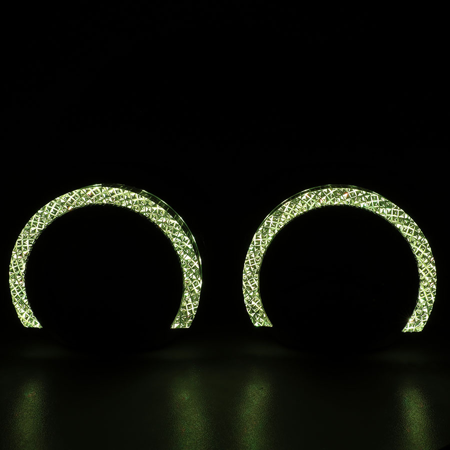 Cubiertas VAHID i9-C25 con ojos de ángel 5D y aros RGB para kits de retrofit de faros
