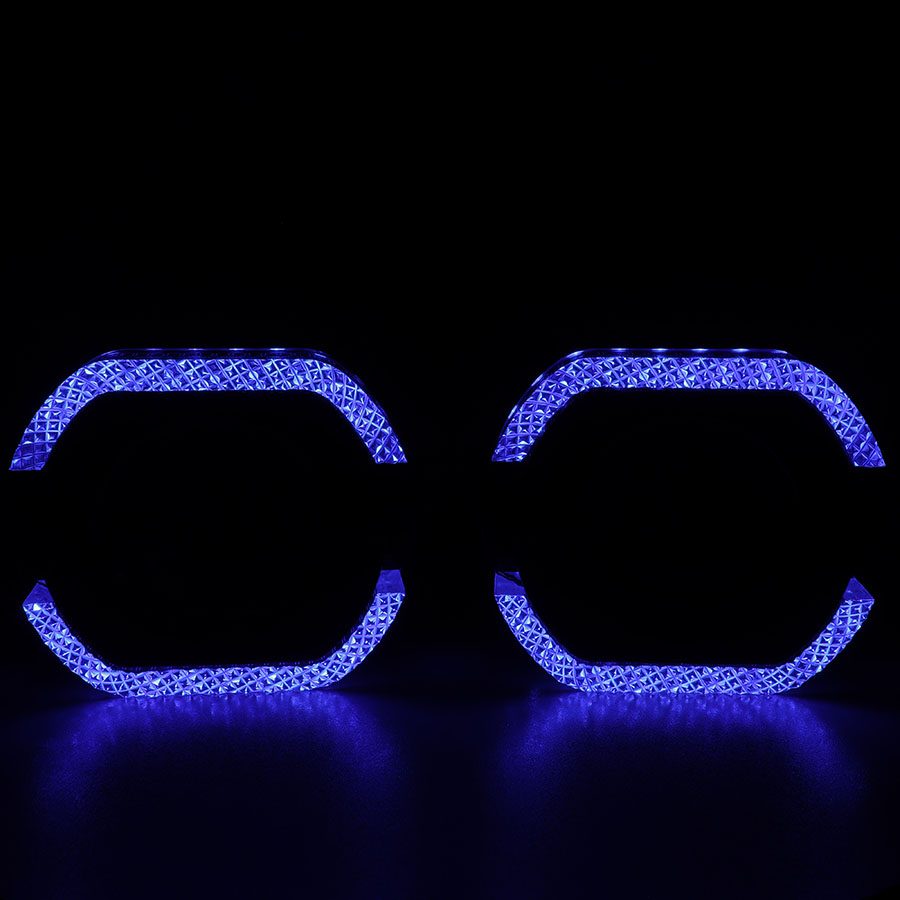 Cubiertas VAHID i9-H25 con ojos de ángel 5D y aros halo para proyectores de 2,5 pulgadas