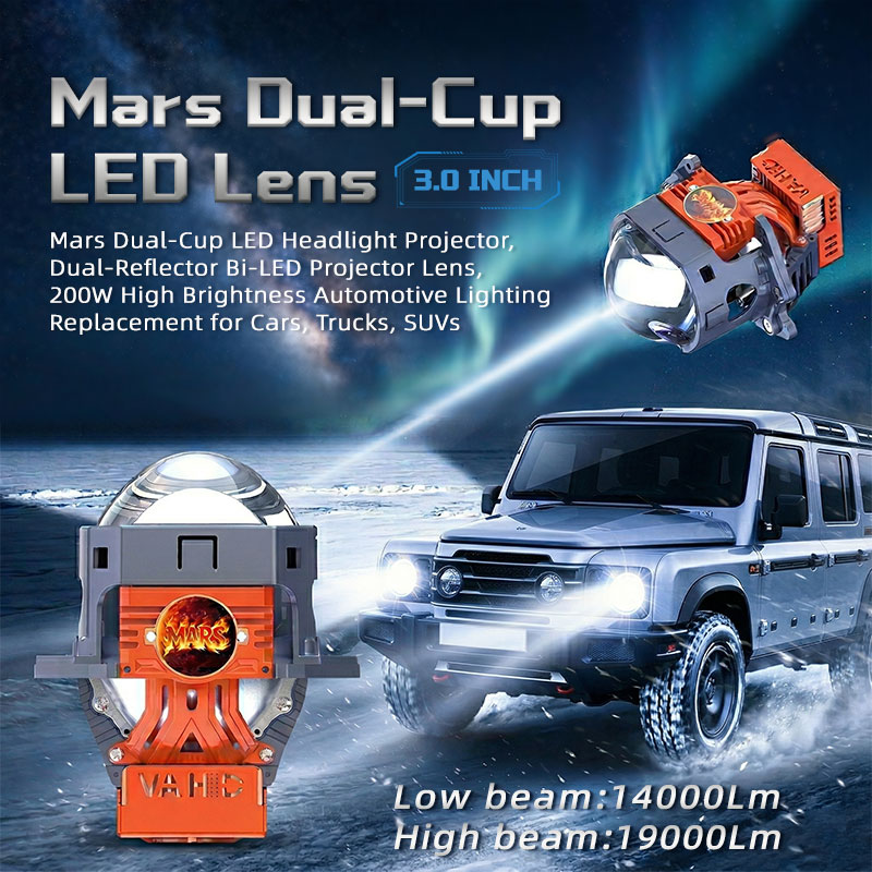 Proyector Bi-LED MS PRO de 3,0 pulgadas para faros de automóvil